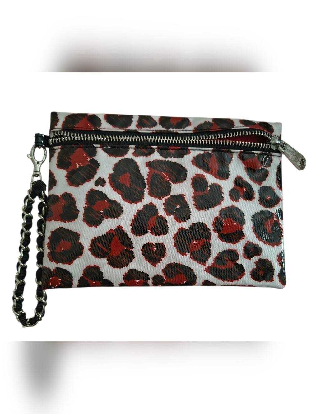Brighton Coated Leopard Print Wristlet/Clutch